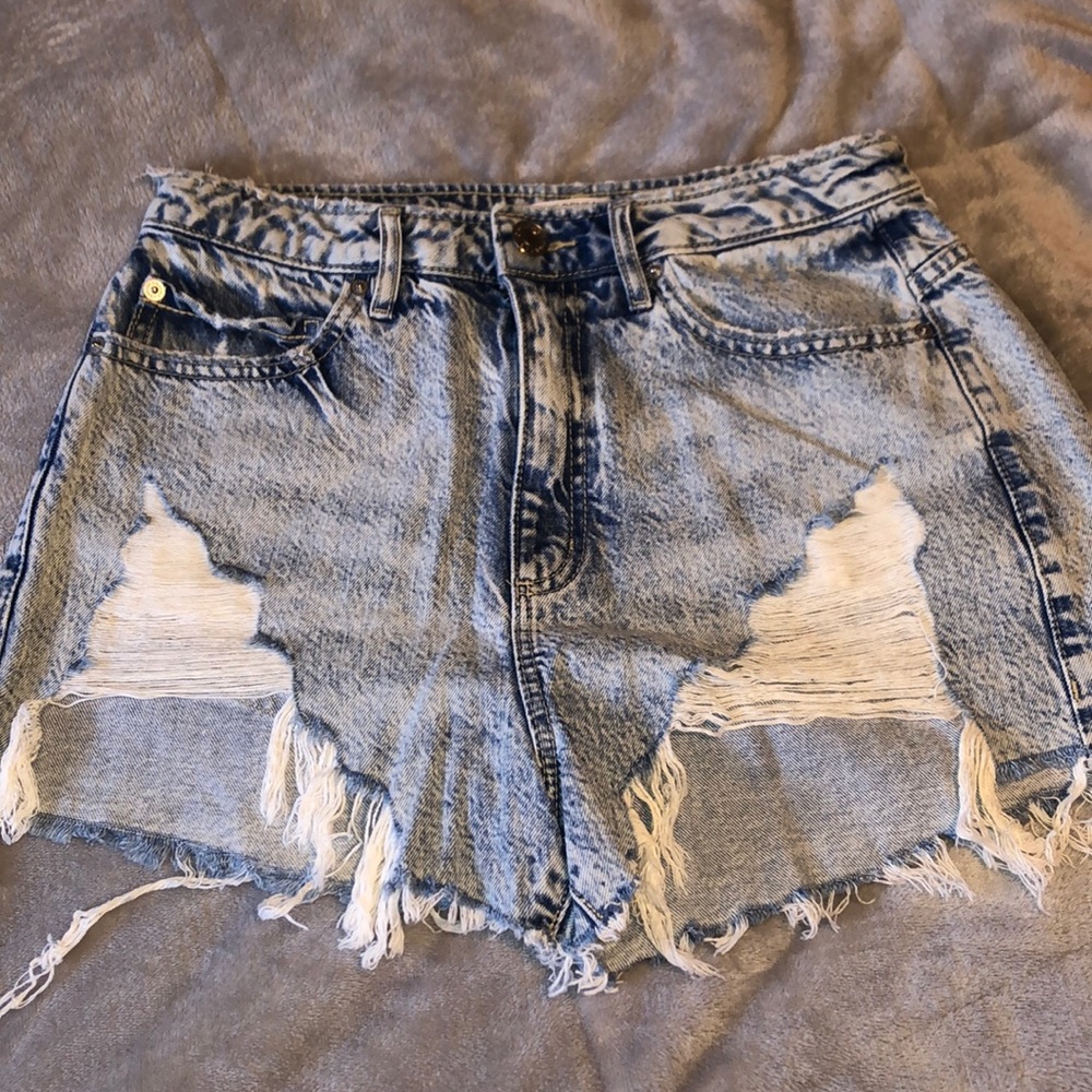 Denim shorts